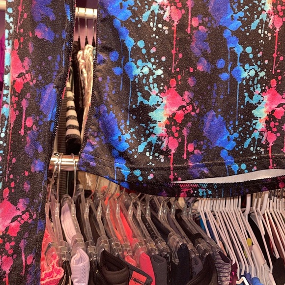 Athletic Works size medium long sleeve paint splatter type look on kids shirt - Picture 3 of 6